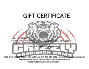 GPA Gift Certificate 500.00